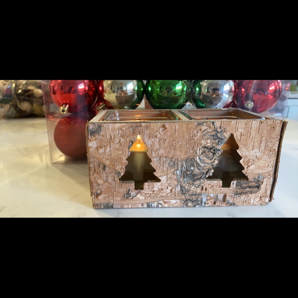 Christmas tree candle holder